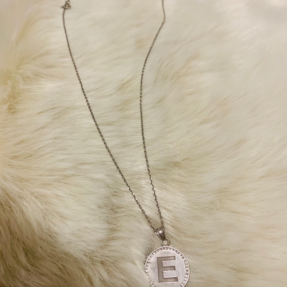 ‘E’ Initial Necklace